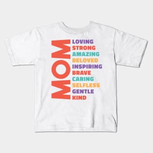 Mother's day adjective design Kids T-Shirt
